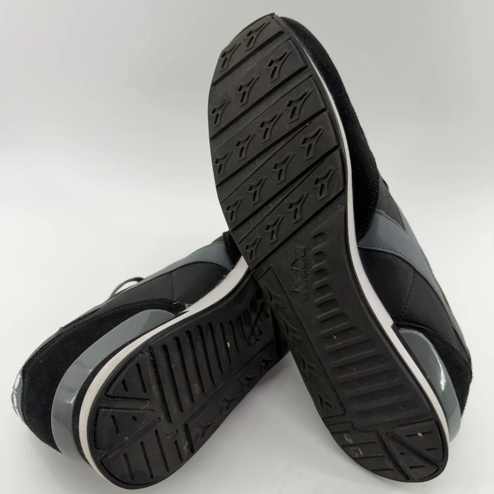 Diadora Titan II Mens Sneakers Black Charcoal Grey Running Shoes 12.5